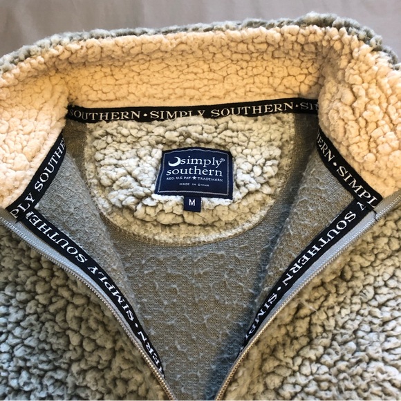Simply Southern Grey Fleece Pullover Sweater Unisex Jacket main image 1